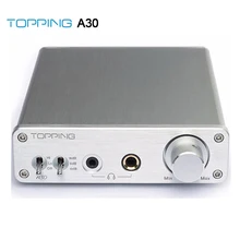 Topping A30 Hifi Настольный усилитель для наушников 3,5 мм/6,35 мм выход для наушников 1540 МВт большая выходная мощность 0 дБ/9 дБ/18 дБ усиление swich