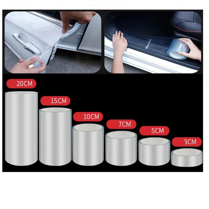 Bande Adhésive Protection Seuil De Porte Voiture 5D Carbone - 5cm X 5m, Universelle, Anti-rayures - 7