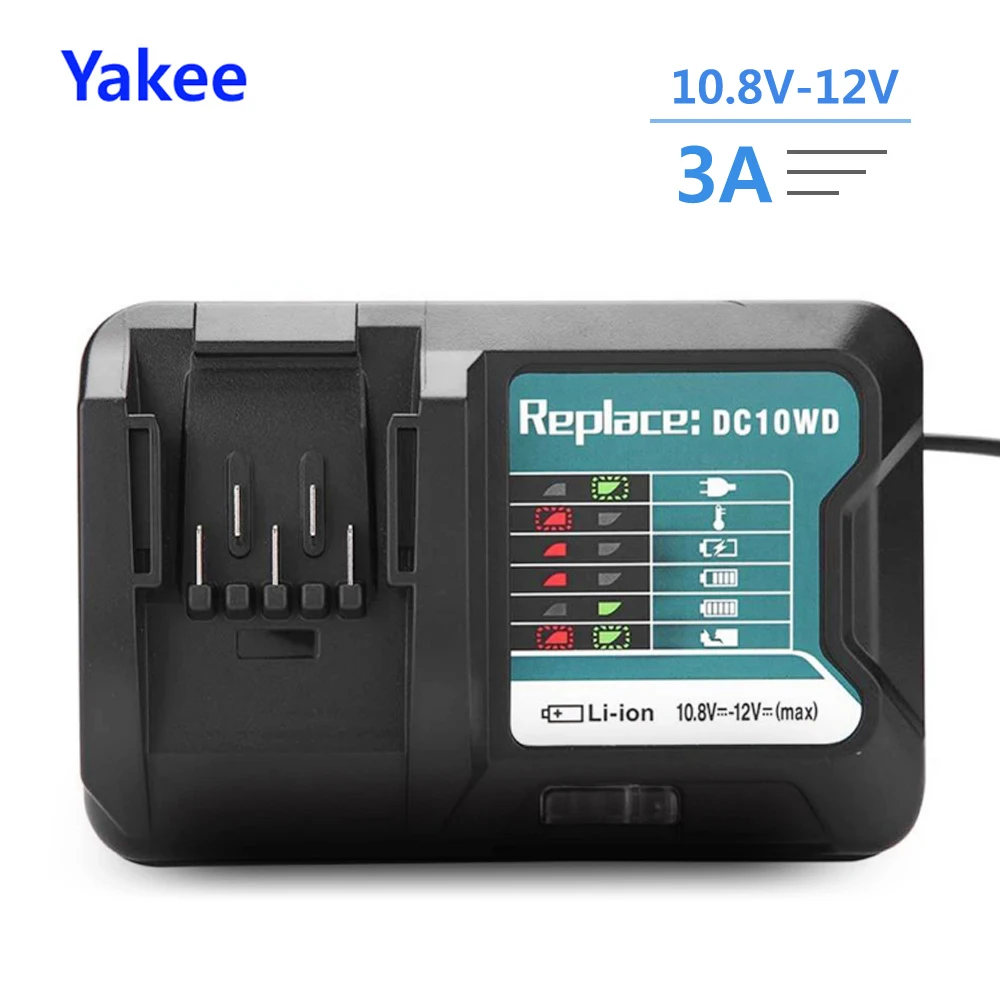Быстрое зарядное устройство для аккумуляторов Makita 10 8 в 12 В инструмент зарядки