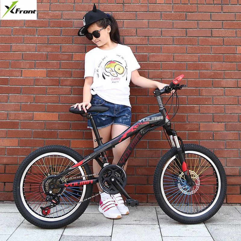 Бренд горный велосипед из углеродистой стали 21 скорость 20/24 дюймов колеса детский велосипед для леди открытый спортивный дисковый тормоз для BMX Bicicleta
