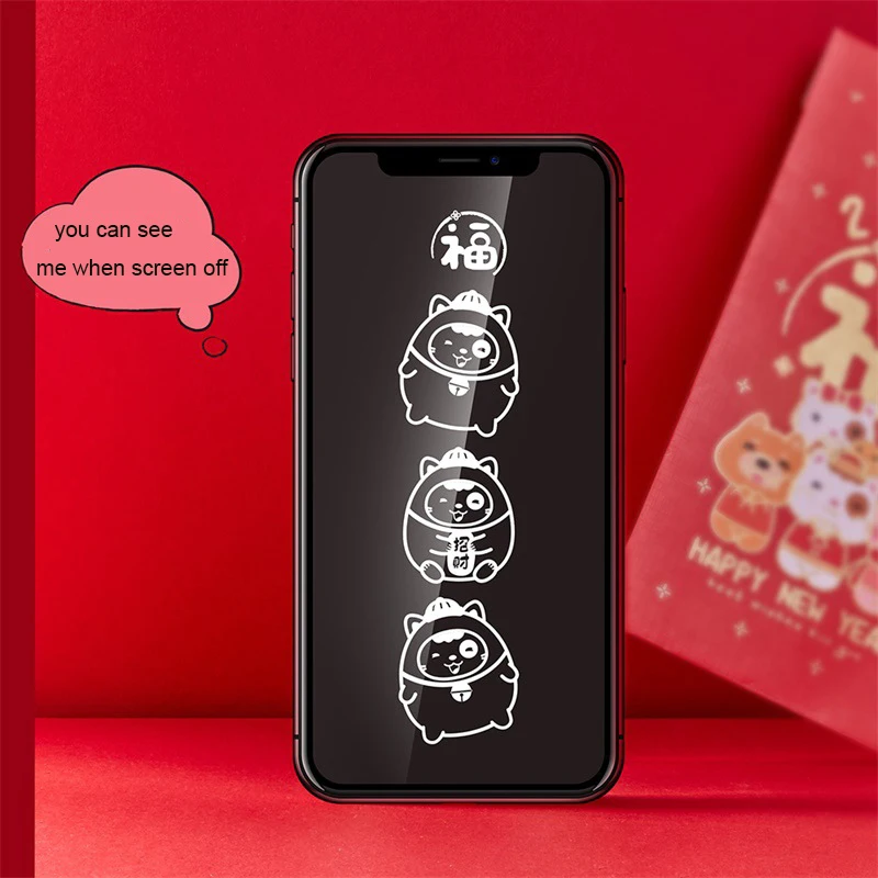 Мультяшная защитная пленка из закаленного стекла для iPhone 11 11 Pro 11 Pro MAX декоративная защитная пленка