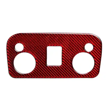 

Carbon Fiber Reading Light Panel Frame Trim Red Sticker for Ford Mustang 2015-19