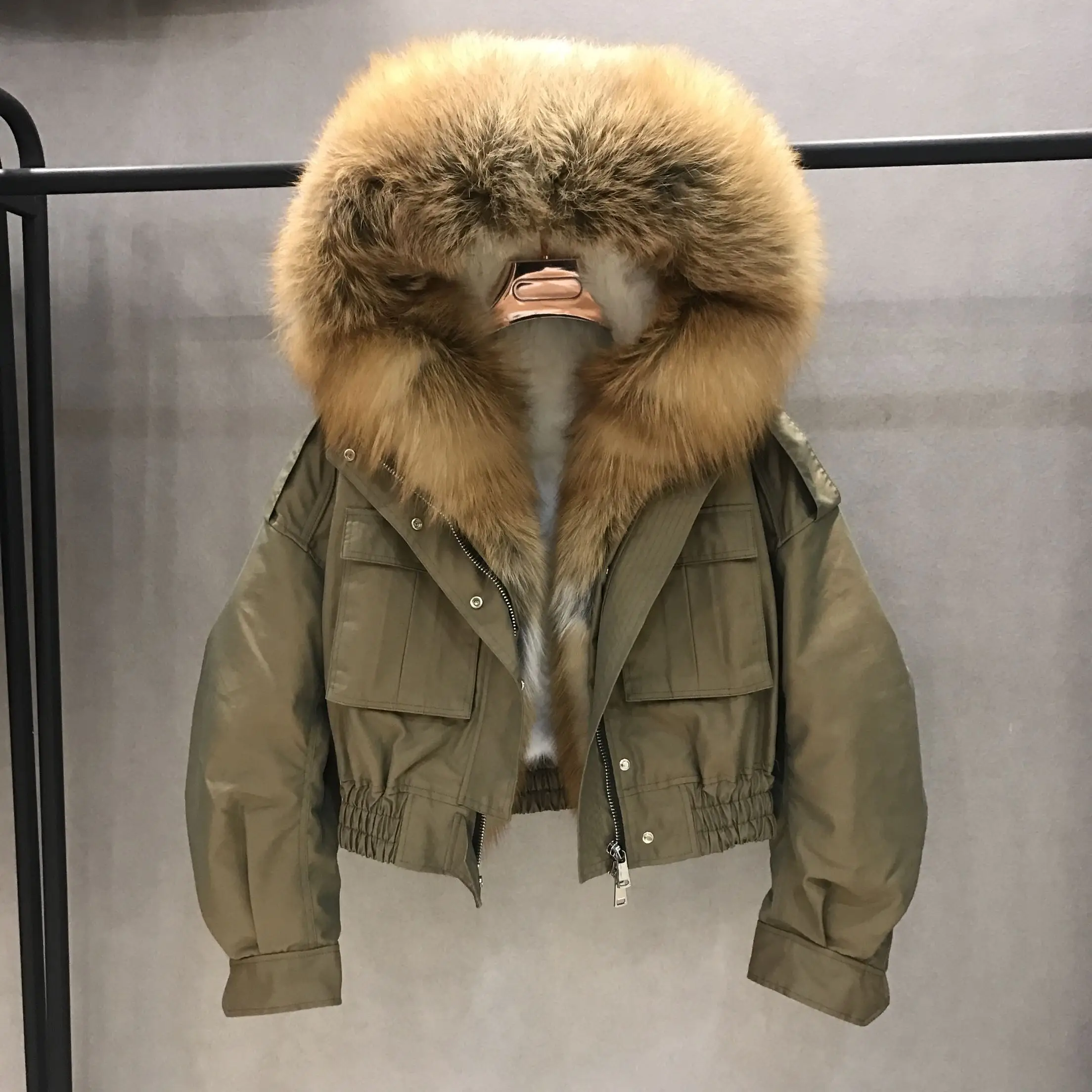 Пальто Maylofuer из натурального красного лисьего меха женский короткий Летающий