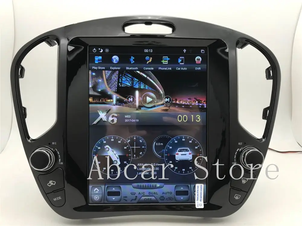 10,4 ''Tesla стиль Android 8,1 автомобильный dvd-плеер gps навигация для Infiniti esq- nissan juke px6 carplay Радио Стерео ips