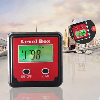 

Durable Red 2-key Precision Electronic Digital Inclinometer for Railway Construction Industrial Military Automation,Accessories