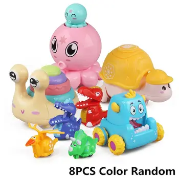 

4 Pack Dinosaur Toys Press and Go Dinosaur Cars Dinosaur Wind Up Toys for Kids 090B