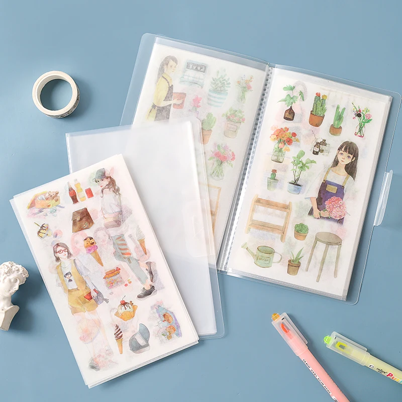 

6 Sheets/Pack Cute Cartoon Pattern Paper Stickers for Kids DIY Diary Scrapbooking Hand Accounts Sticker Bullet Journal Supplies