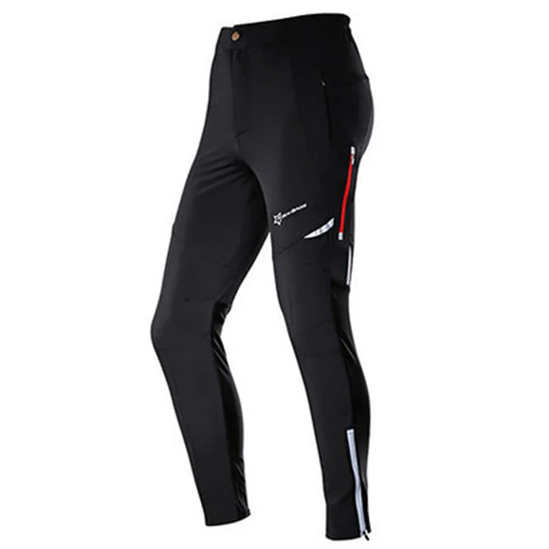 ROCKBROS Men Cycling Pants Long Spring&ampAutumn Bike Tight Reflective Breathable Pockets Bicycle Trousers Clothing | Спорт и
