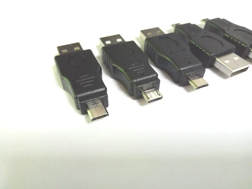 100 шт. в партии USB 2,0 «Папа-папа» выпуклый кабель микро-usb B 5-контактный штекер в комплект поставки входит адаптер