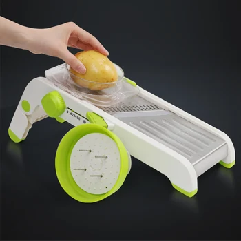 

Multifunction Mandoline Slicer Adjustable Vegetable Slicer Multi Blades Manual Potato Carrot Grater Onion Slicer TUE88
