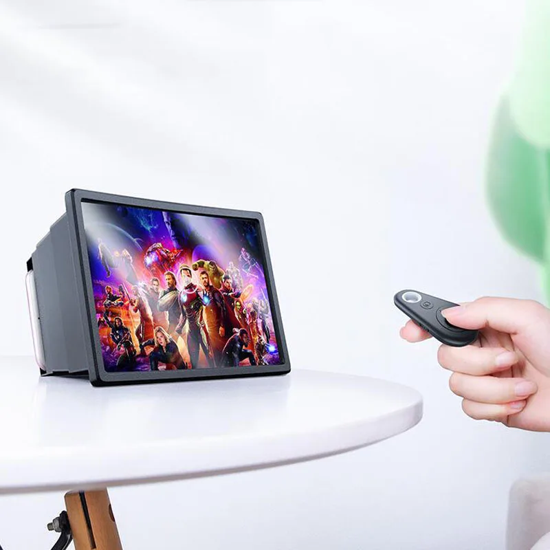 Bluetooth пульт дистанционного Лупа 3D Лупа защита от излучения очки 3D экран держатель телефона 3D экран видео усилитель