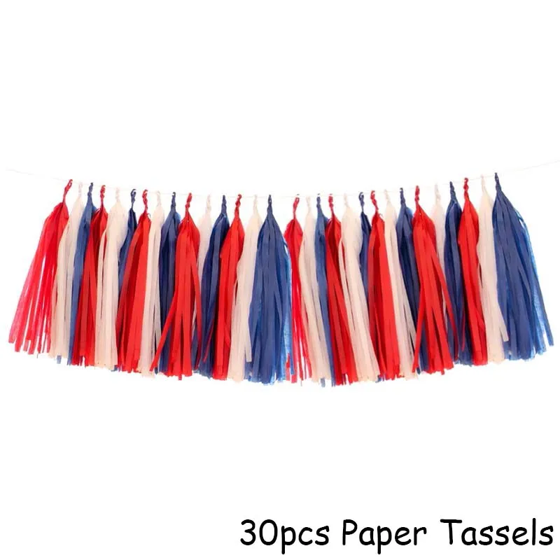 30pcs tassel A Космонавты и ракеты, воздушные шары из фольги, Галактика/Солнечная система, тематические вечерние, для мальчиков, для детей, для дня рождения, для украшения, вечерние, космические - Цвет: 30pcs tassel A