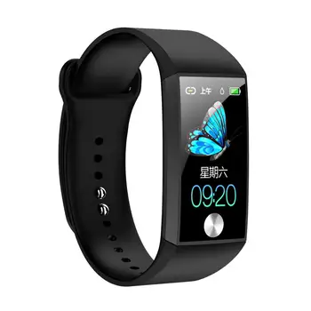 

Ravi S28 PPG ECG Heart Rate Smart Bracelet Sports Fitness Tracker Blood Pressure Monitor 1.14" HD Screen IP67 Waterproof Smartband Watch NRF52832