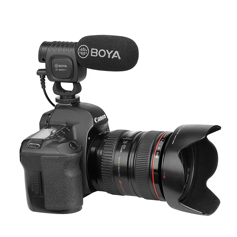 BOYA 3,5 мм Вещательное качество Мини Размер конденсаторный микрофон для DSLR камеры видеокамеры смартфона ПК Youtube Vlog Видео Аудио Микрофон