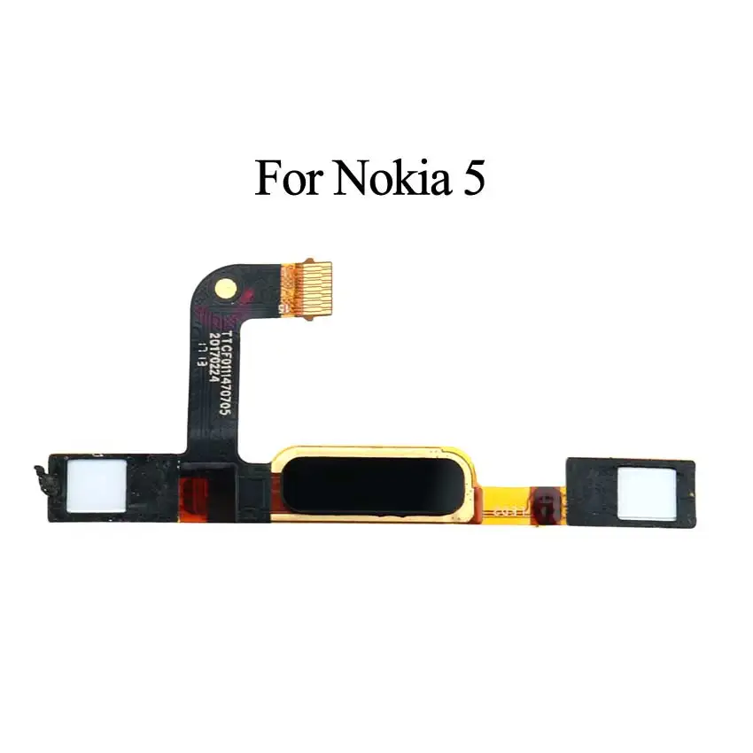 Юйси для Nokia 5 6 8 Кнопка Домой ключ назад Touch ID датчик отпечатков пальцев гибкий кабель, запчасти для ремонта