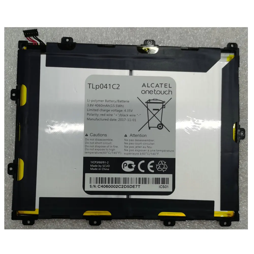 Совершенно новый высококачественный 4060mAh TLp041C2 аккумулятор для Alcatel OneTouch POP 8 P320A