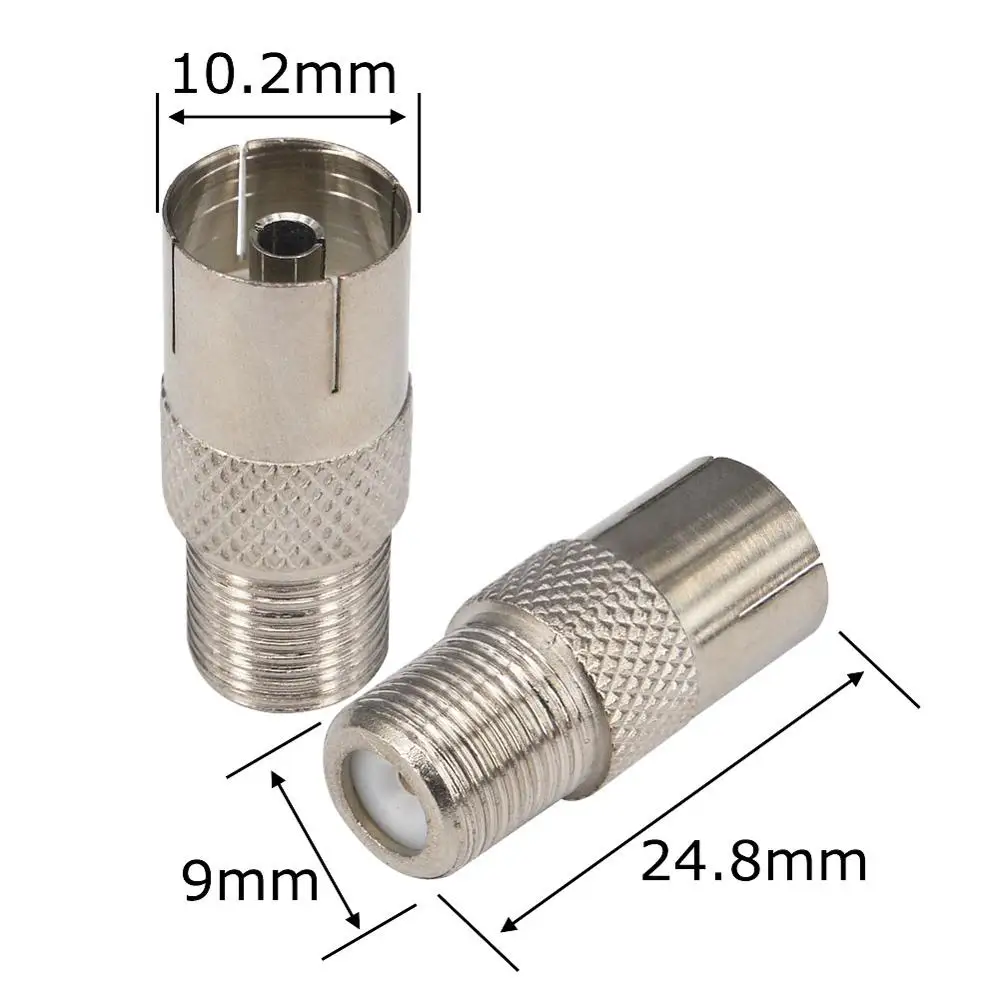 5 шт. прямой коаксиальный адаптер с разъемом F типа на гнездо PAL|connector pipe|connector