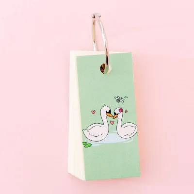 1 шт. Лебедь мини блокнот для заметок Kawaii канцелярские принадлежности студенческий милый планировщик блокнот Новинка блокнот s Расписание Книга Kawaii школьные принадлежности - Цвет: Фиолетовый