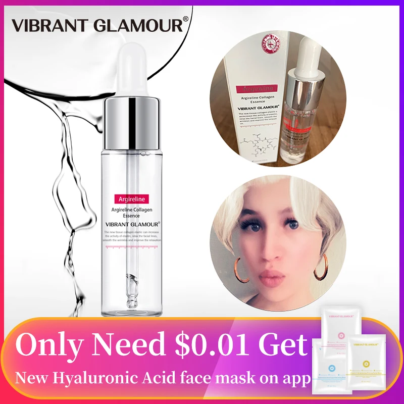 

VIBRANT GLAMOUR Argireline Collagen Face Serum Anti-Aging Wrinkle essence cream Lift Firming Whitening Moisturizing Skin Care