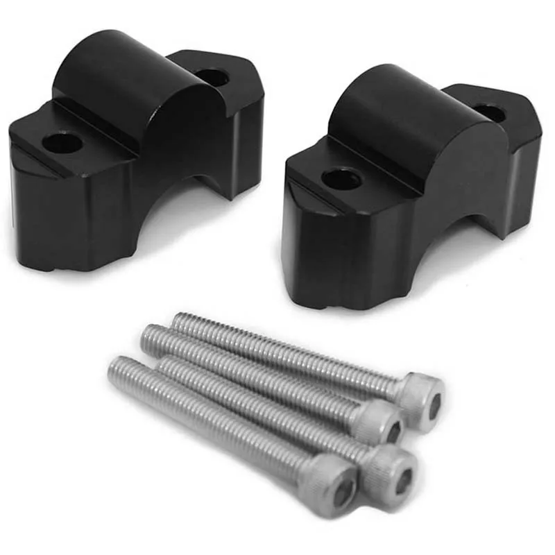 Motorcycle Handlebar Riser Height Adapter for Kawasaki Versys 1000-ON Aluminum Black