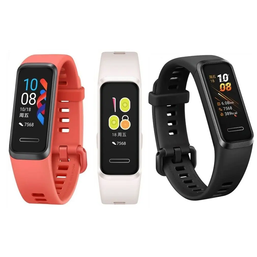 Huawei Band 4 смарт-браслет несколько языков трекер Смарт-часы монитор сердечного ритма Здоровье новые часы лица USB разъем зарядка