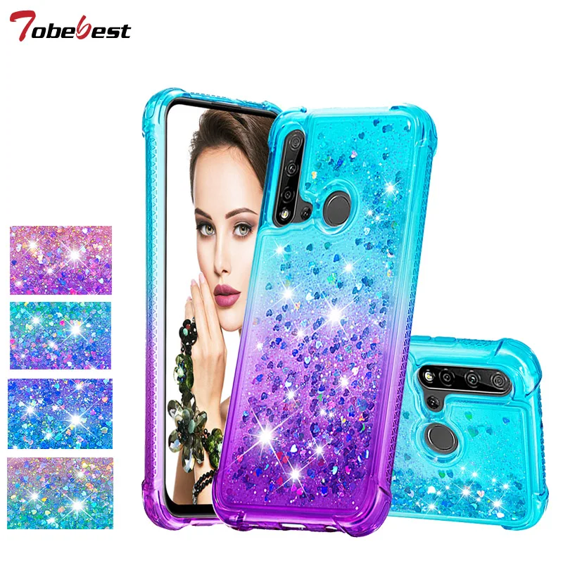 Shockproof Shining Diamond Liquid Glitter Case For Huawei Mate 30 Lite Dynamic Quicksand Star TPU Cover Nova 5i Pro | Мобильные
