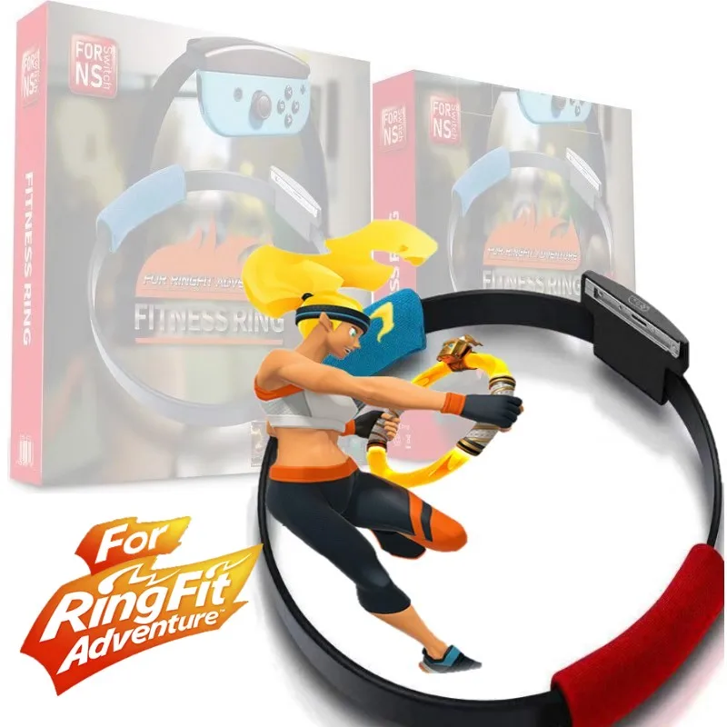 Для Switch NS, игровое кольцо, подходит для приключений, спортивный, для потери веса, для фитнеса, Kinect, с регулируемым эластичным ремешком для ног, спортивный ремешок