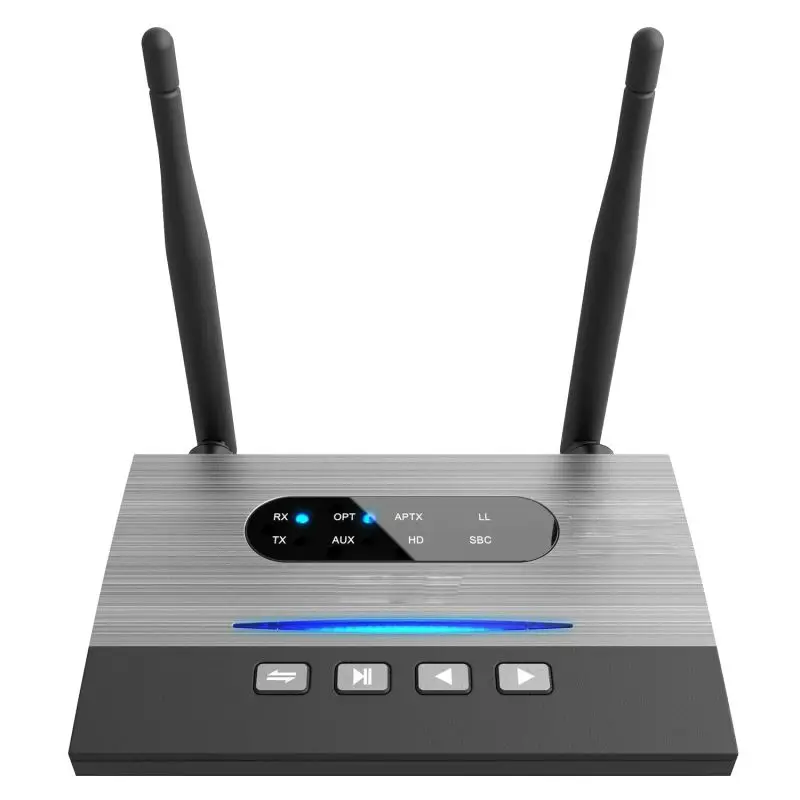 

Aux Fiber Optic Long Range Bluetooth Audio Receiver And Transmitter Bluetooth 5.0 Adapter 3-in-1 Music Audio Adapter