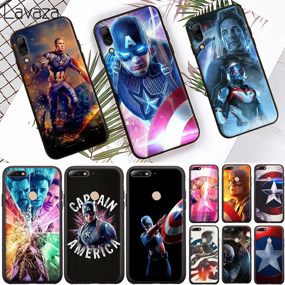 Captain America Soft Case for Huawei Honor 6A 7A 8A 20 Pro 7C 8C 7 8X 8 9 10 lite 20S Note10 View Cover |