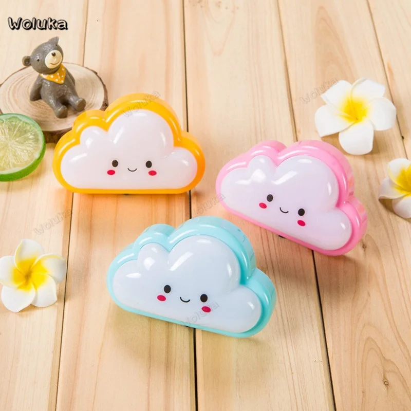 10pcs/lot Cartoon LED Night Light AC110-220V Light Control Wall Lamp With US Plug For Kid/Baby Bedroom Bedside Lamp CD50 W05