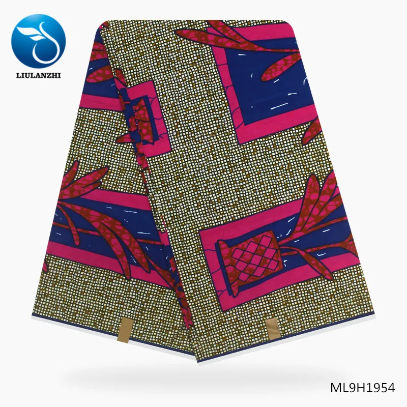 LIULANZHI африканская восковая ткань s Горячая Распродажа настоящая Анкара восковая ткань для платья 6 ярдов настоящая восковая ткань ML9H1950-ML9H1969