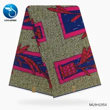 LIULANZHI африканская восковая ткань s Горячая Распродажа настоящая Анкара восковая ткань для платья 6 ярдов настоящая восковая ткань ML9H1950-ML9H1969