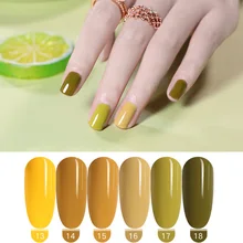 Зеленый Гель-лак для ногтей авокадо, лак для ногтей, Полупостоянный УФ набор гель-лаков для ногтей, маникюрное цветное покрытие