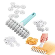 37Pcs Dough Pastry Cutter Roller With 9 Wheels Spaghett noodle maker Fancy Dumpling Wrapper Shaping Cutter Push To Cut Dough