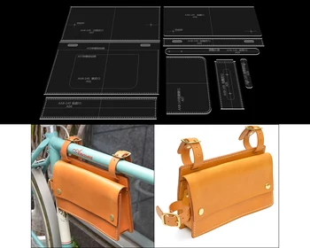

1Set Acrylic Template Pattern for Shoulder Bag Soft Leather Craft Pattern DIY Simple Style Bag Stencil Sewing Pattern