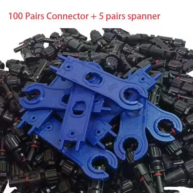 100 pairs 5 pairs 100 пар/лот, MC4 соединитель солнечной батареи MC4 соединители солнечной панели мужской и женский 30A 1000 В DC UL IP67 для солнечного кабеля - Цвет: 100 pairs 5 pairs