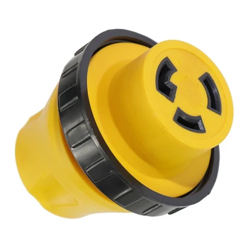 

Easy Install Durable Plug Power Universal 15Ato30A Home Practical Cable Extension Male To Female RV Compact Adapter Portable