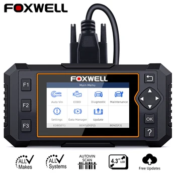 Автомобильный сканер Foxwell NT624 Elite с полной системой OBD2, автомобильный диагностический инструмент для сброса масла EPB, считыватель кодов OBD 2, с... Автомобильный сканер Foxwell NT624 Elite с полной системой OBD2, автомобильный диагностический инструмент для сброса масла EPB, считыватель кодов OBD 2, с...