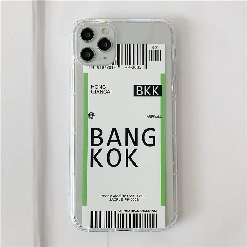 8775 Lovebay Горячая INS этикетка штрих-код город чехол для телефона для iPhone 11 Pro XR X XS Max 7 8 Plus письмо Нью-Йорк прозрачный мягкий ТПУ задняя крышка - Цвет: 8775