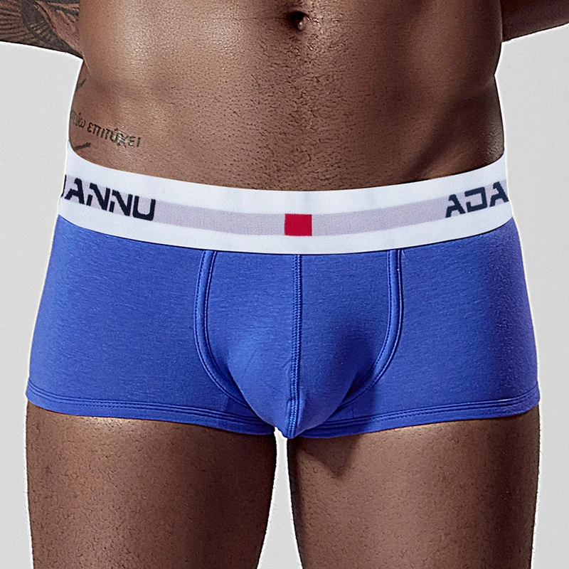 Однотонное нижнее белье Ropa interior hombre, мужские боксеры, Homme, хлопковое Мужское нижнее белье, боксеры, шорты, мужские боксеры, сексуальные боксеры, шорты AD45