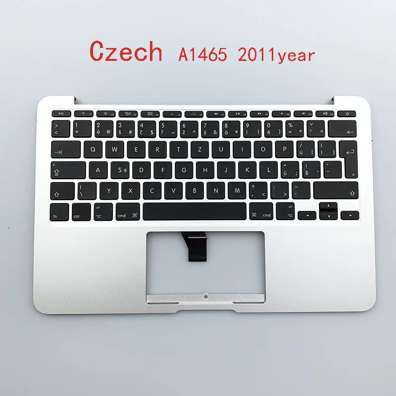 Б/у A1466 A1465 Топ чехол для Macbook 1" Топ чехол с Великобритании арабский французский Турция Бельгия клавиатура+ Топ чехол+ Подсветка - Цвет: Czech