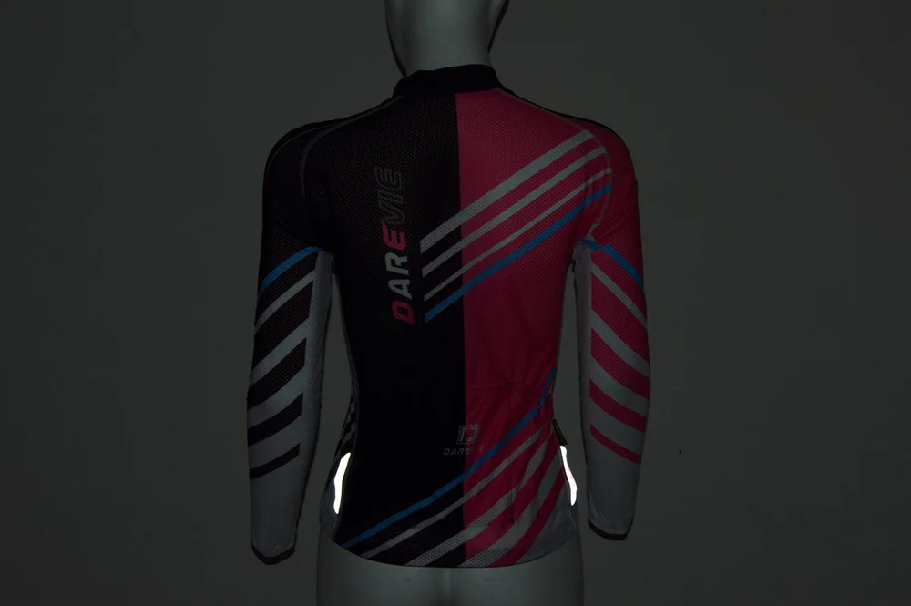 DAREVIE Cycling Jersey Summer New Women Cycling Long Sleeve Jersey Pro Team Breathable Soft Non-Slip Quick-Dry Sets