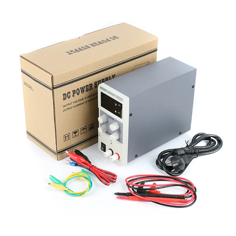 KPS3010D Mini LED Digital Adjustable DC Power Supply 0~30V 0~10A Switching Power Supply 0.1V/0.01A For Phone Repair