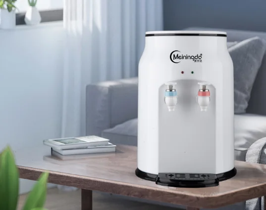 Desktop refrigeration heating home dormitory students desktop office vertical small water dispenser J03
