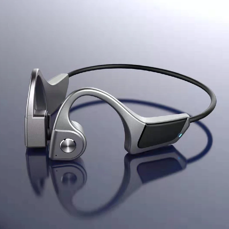 Новейшие костной проводимости Bluetooth гарнитуры шейным ремешком Спортивные Беспроводные наушники CSR 4,2 HD микрофон Handsfree наушники водонепроницаемые