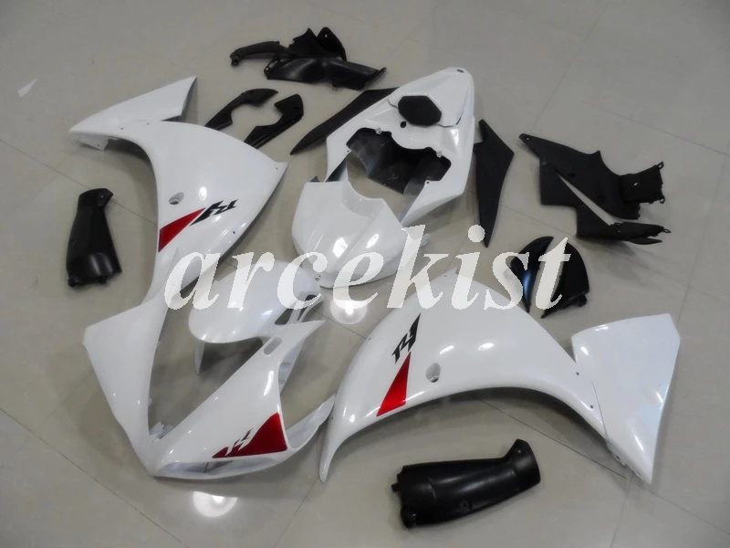 

Injection mold New ABS Fairings Kit Fit for YAMAHA YZF-R1 2009 2010 2011 2012 2013 2014 09 10 11 12 13 14 Body set white