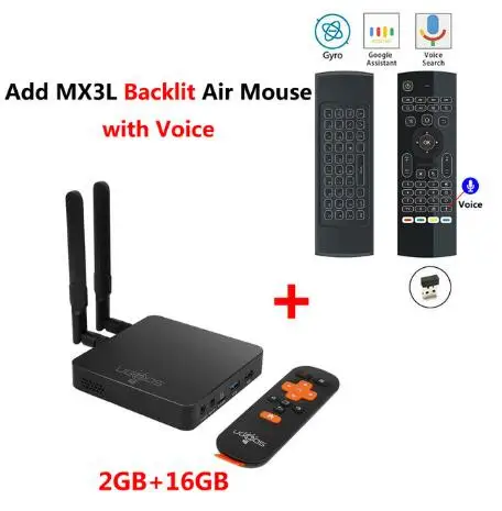 AM6 MX3L Backlit UGOOS AM6 PRO Amlogic S922X четырехъядерный Android 9,0 Smart Tv Box DDR4 4GB32GB 2,4G 5G Wifi BT5.0 1000M телеприставка 4k медиаплеер - Цвет: AM6 MX3L Backlit