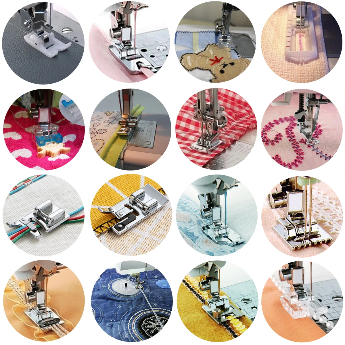 

New Hot 36styles Domestic Sewing Machine Accessories Presser Foot Feet Kit Set Hem Foot Spare Parts For Brother Singer Janome