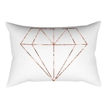 

Newly Rose Gold Pillowcase Powder Peach Skin Long Shape Pillow Cover Home Garden Home Textile