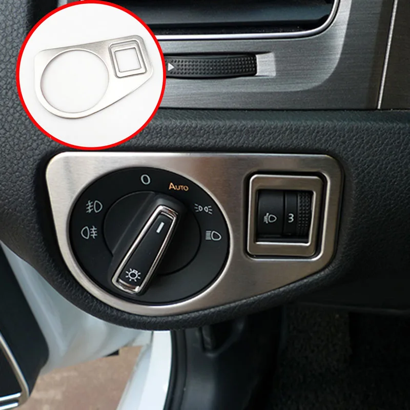 Накладка на переднюю фару для Volkswagen VW Golf 7 MK7 VII GTI R 2014 2017 налобный фонарь из